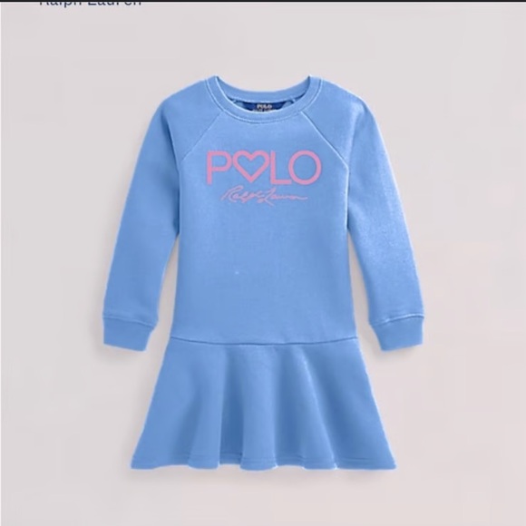 Polo Ralph Lauren - Girl’s Fleece Blue Dress - Size 2/2T